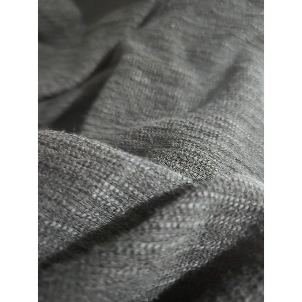 J Jill Black Textured Knit Tunic Cotton Blend Top Patch Pockets Side Slits Large - Picture 14 of 15